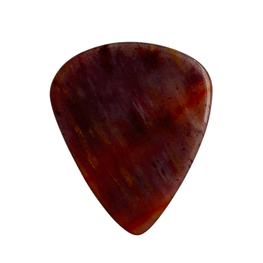 Petrified Wood / Medium stone guitar pick