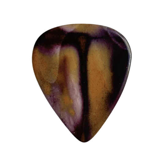 Australian Mookaite / Thin stone guitar pick / Acoustic guitar pick
