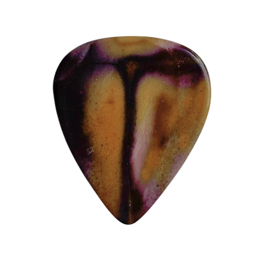 Australian Mookaite / Thin stone guitar pick / Acoustic guitar pick