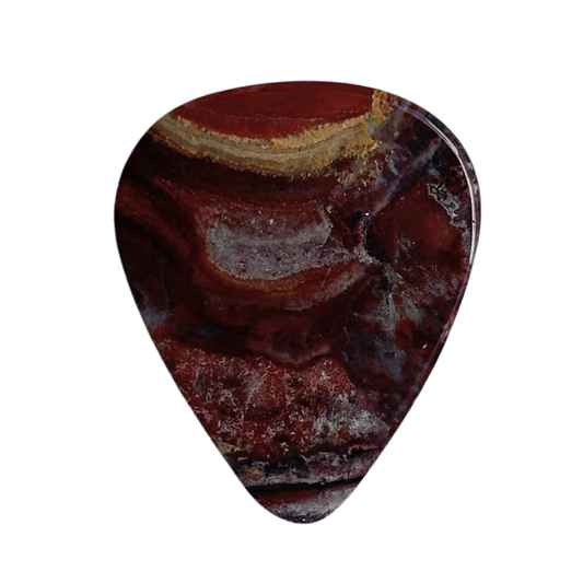 Serape Lace Agate / Thin stone guitar pick / Acoustic guitar pick