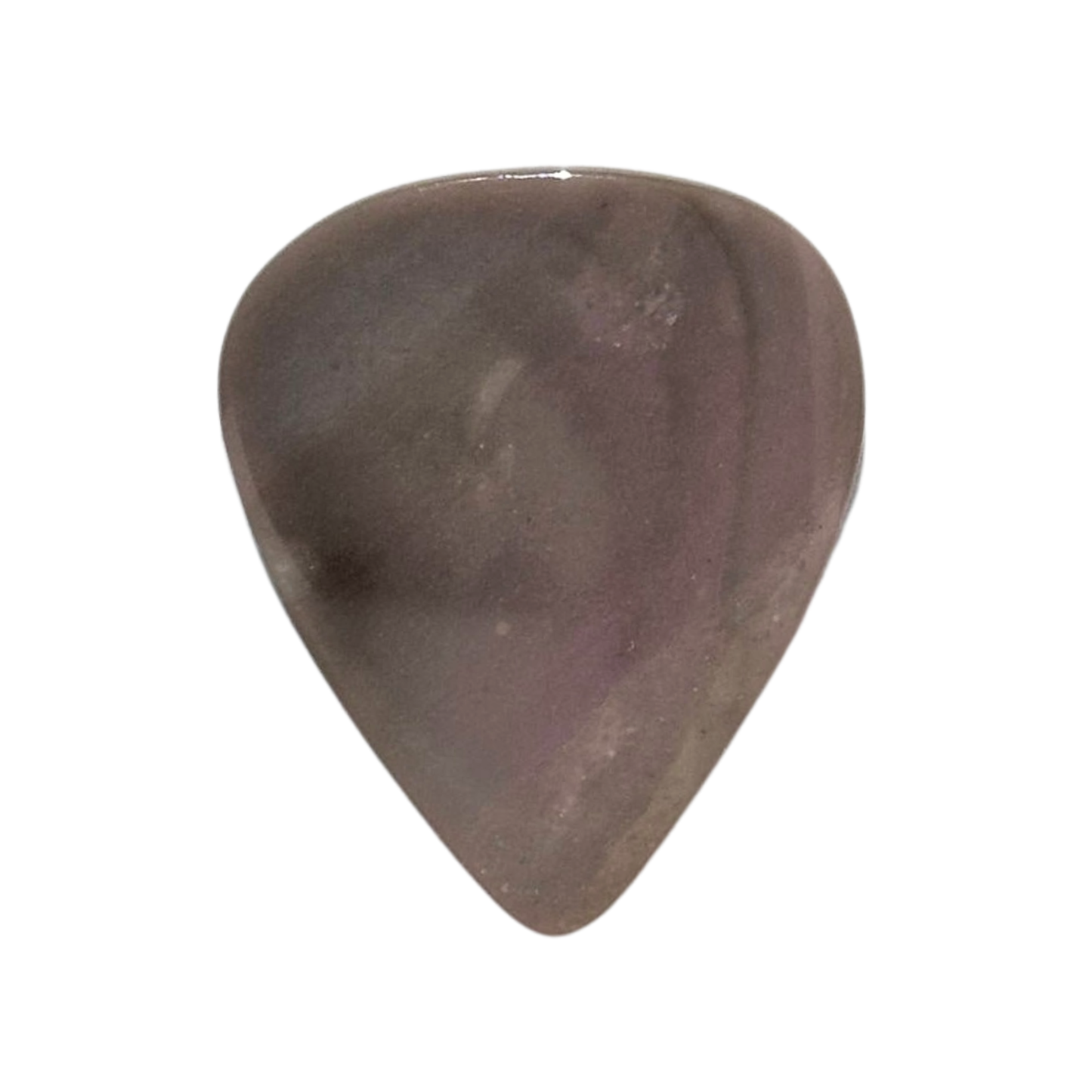 gray colored handmade stone guitar pick