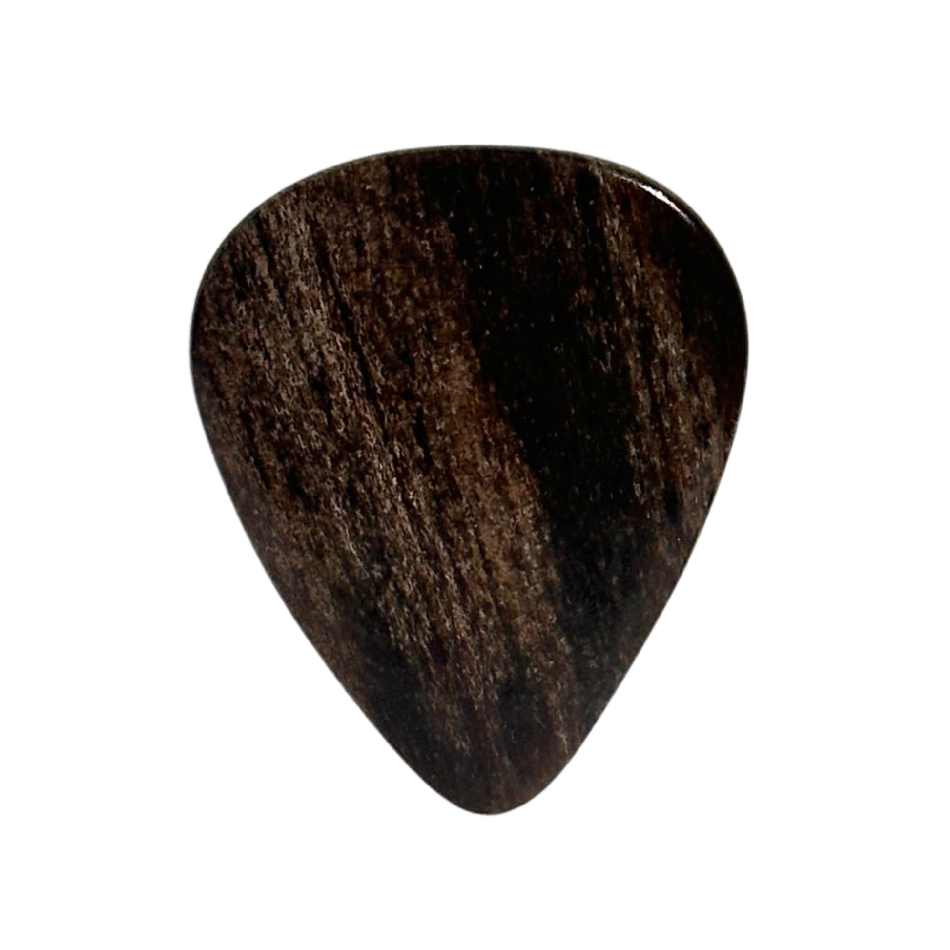 brown striped stone guitar pick