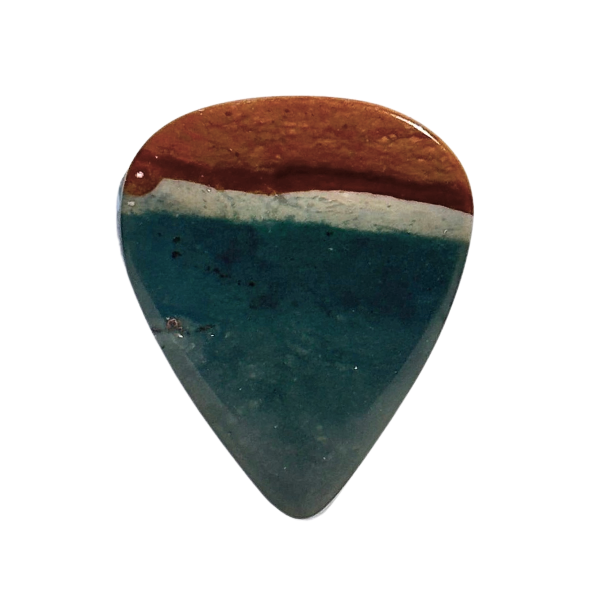 brown gray blue gradient stone guitar pick