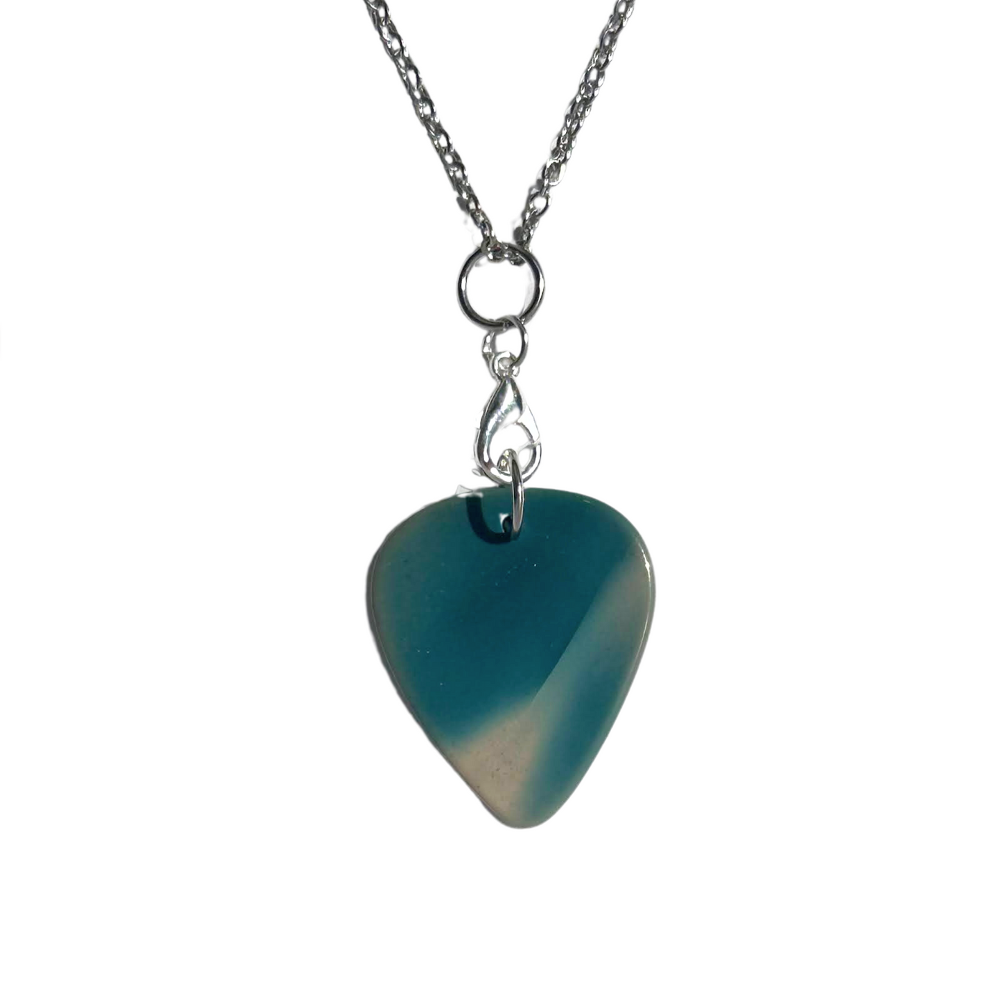 Thin Blue Designer Mookaite Jasper Removable Necklace