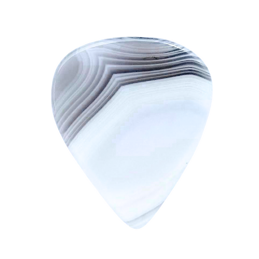 Botswana Agate / Thin stone guitar pick / Acoustic guitar pick