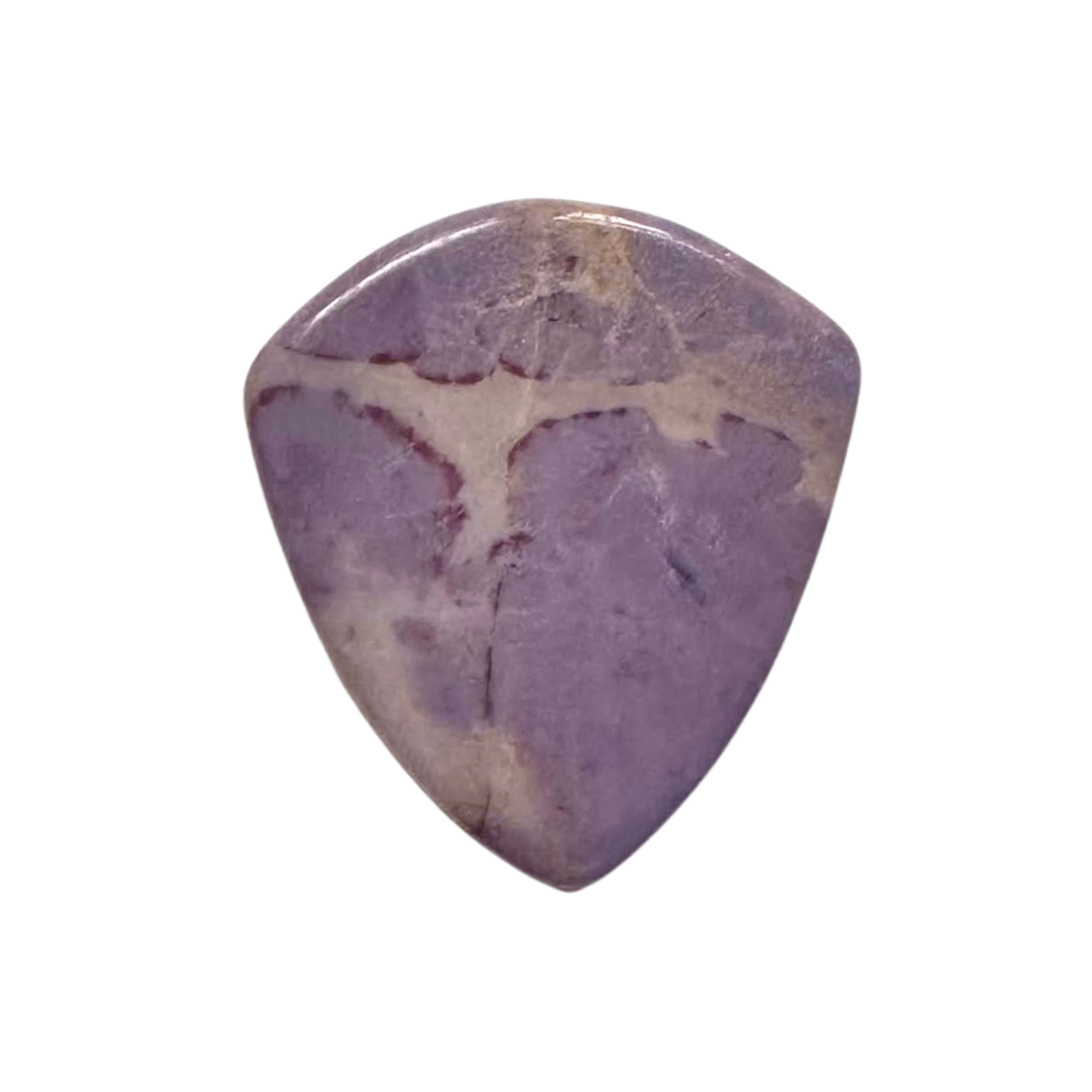 handmade stone guitar pick purple with beige patches jazz 3 guitar pick