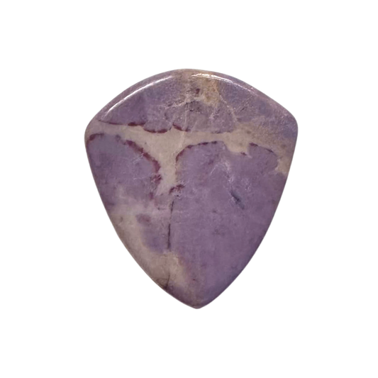 handmade stone guitar pick purple with beige patches jazz 3 guitar pick