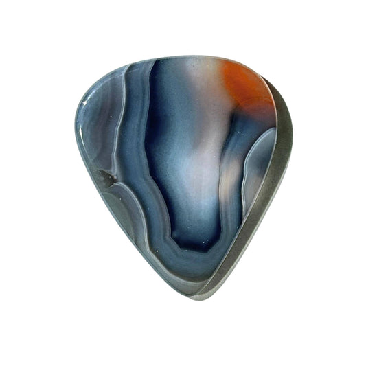 Designer Brazilian Agate / Heavy stone guitar pick / Electric guitar pick