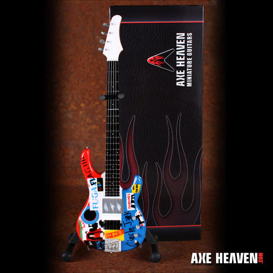Michael Flea Balzary Signature Psycho Flea Miniature Bass Guitar Replica Collectible
