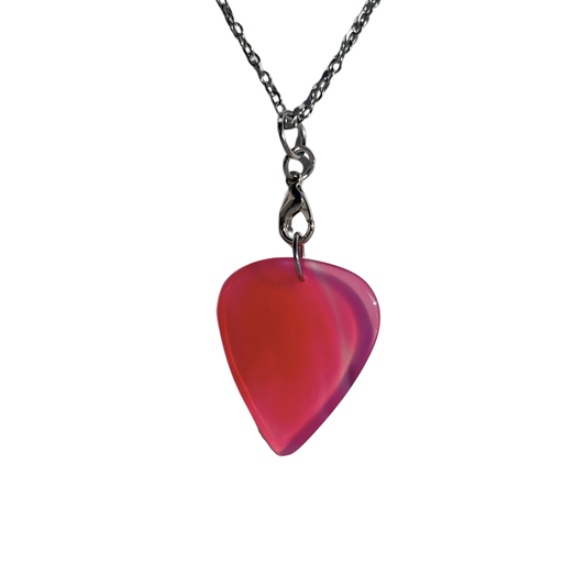 Pink Designer Brazilian Agate Removable Necklace