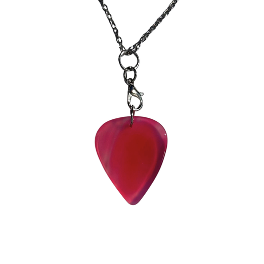 Pink Designer Brazilian Agate Removable Necklace