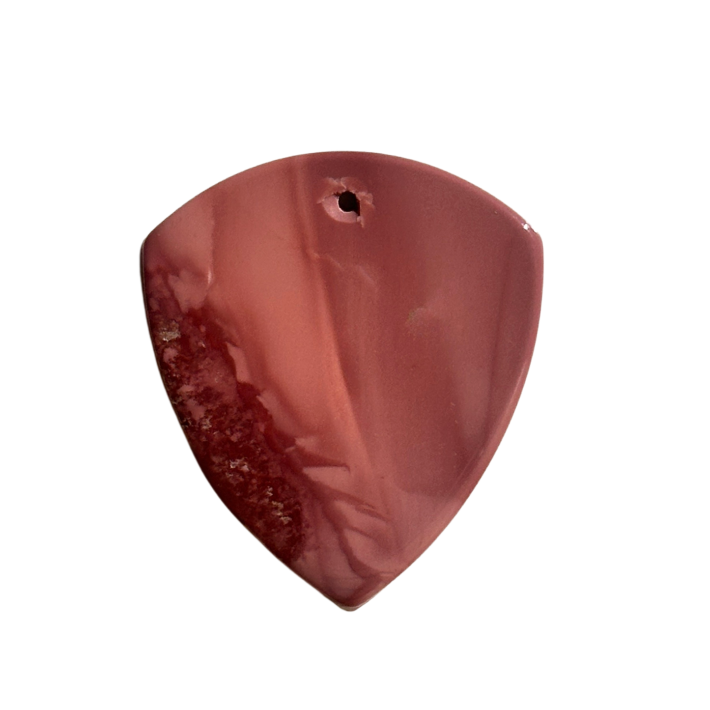 dark rose pink colored stone jazz XL guitar pick