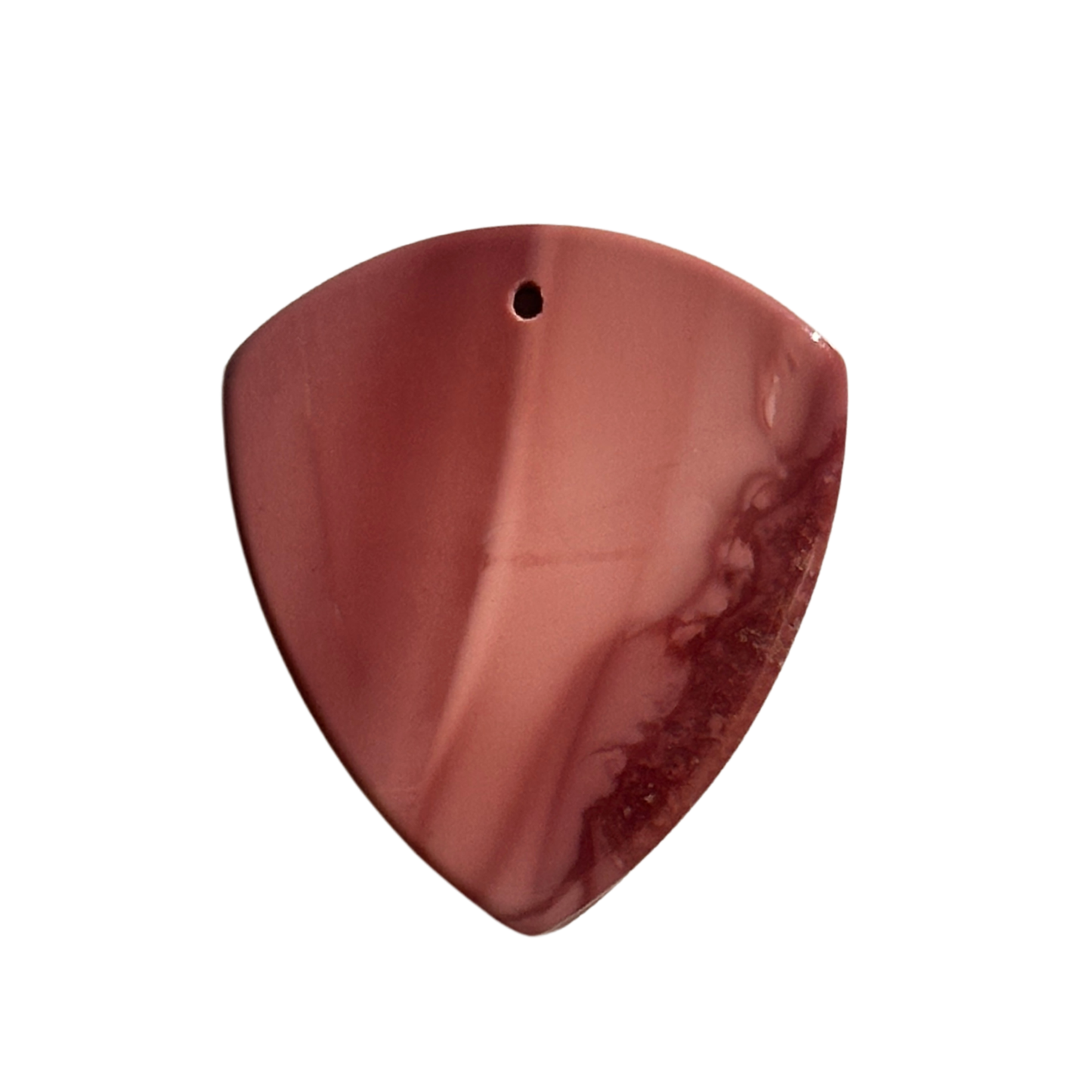 dark rose pink colored stone jazz XL guitar pick