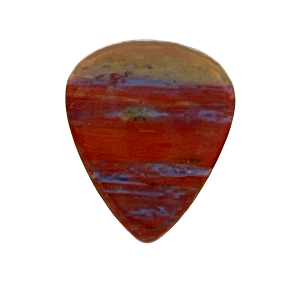 Petrified Wood Medium Stone Guitar Pick. Designer Series. Item # 2301