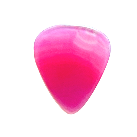 Pink Brazilian Agate Thin Standard Stone Pick. Item #4495. Limited Series