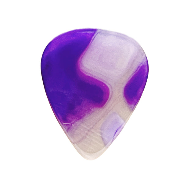 Purple Brazilian Agate Thin Standard Stone Pick. Item # 5201. Limited Series