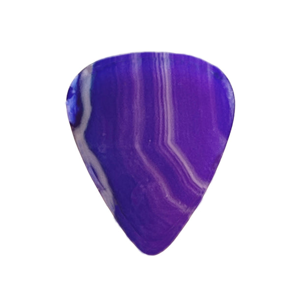 Purple Brazilian Agate Thin Standard Stone Pick. Item # 5207. Limited Series
