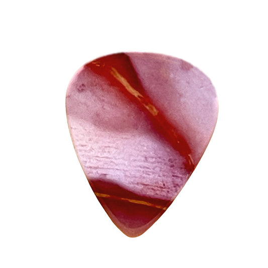 Australian Mookaite Jasper / Thin stone guitar pick / Acoustic guitar pick