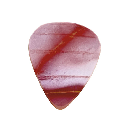 Mookaite Jasper Thin Stone Guitar Pick - Acoustic  guitar pick. Item # 5208